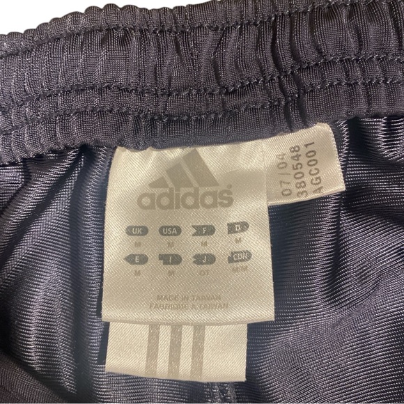 VTG Adidas Track Pants Men's Medium Gray 3 Stripe Y2K Sports Athleisure Logo Gym - Picture 5 of 10